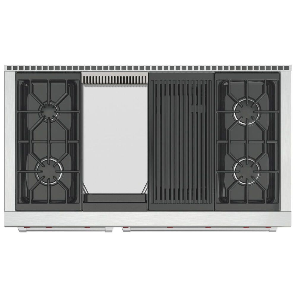Wolf 48&quot; Liquid Propane Gas Range with Griddle and Grill in Stainless Steel, , large