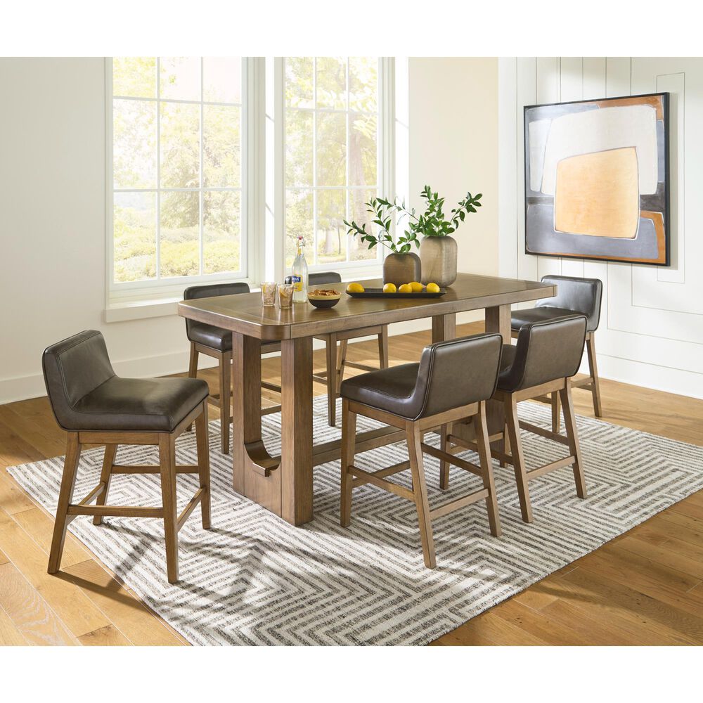 Millenium Cabalynn Counter Dining Table and 6 Stools in Two Tone, , large