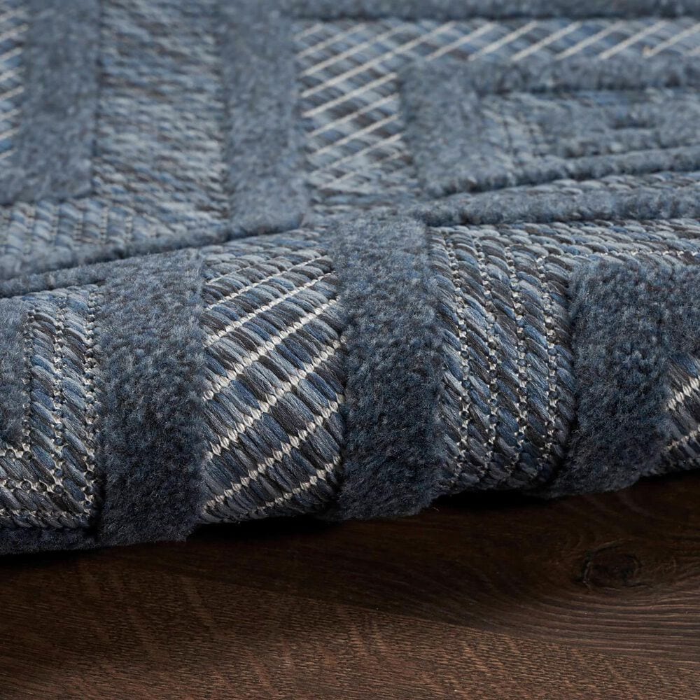 Nourison Versatile 5&#39; x 7&#39; Navy Blue Indoor/Outdoor Area Rug, , large