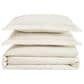 Pem America Cannon Solid 3-Piece Full/Queen Duvet Cover Set in Ivory, , large