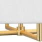 Visual Comfort Studio Lille 26" 4-Light Pendant Light in Gild with Faux Raw Silk Shade, , large