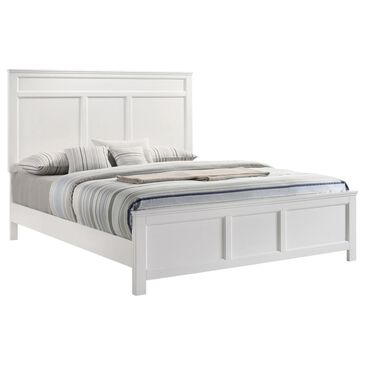 New Heritage Design Andover Full Panel Bed in White, , large