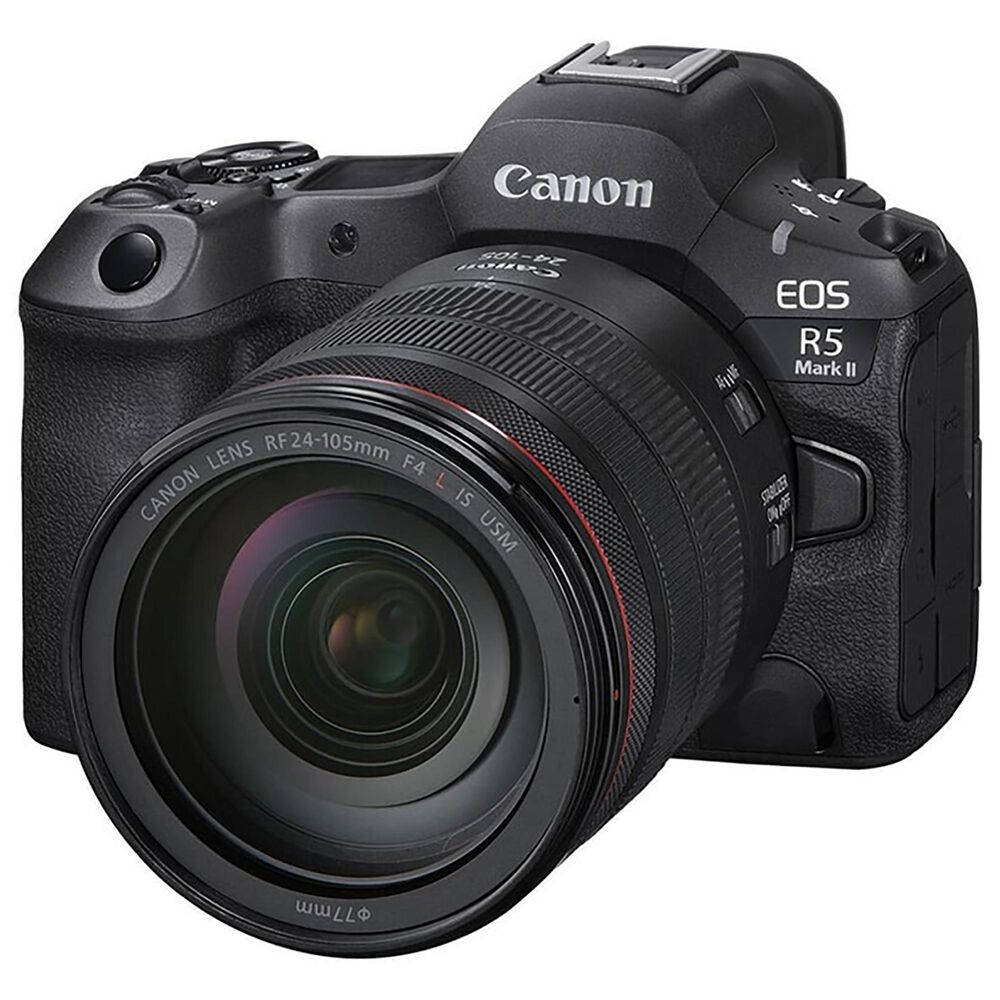Canon EOS R5 MARK II Action Camera with RF24-105MM F4 L IS USM Len Kit in Black, , large