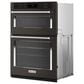 KitchenAid 30" Electric Microwave Wall Oven Combo with Air Fry Mode in Black Stainless Steel, , large