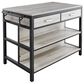 Crystal City Carson Counter Island in Gray and Black, , large
