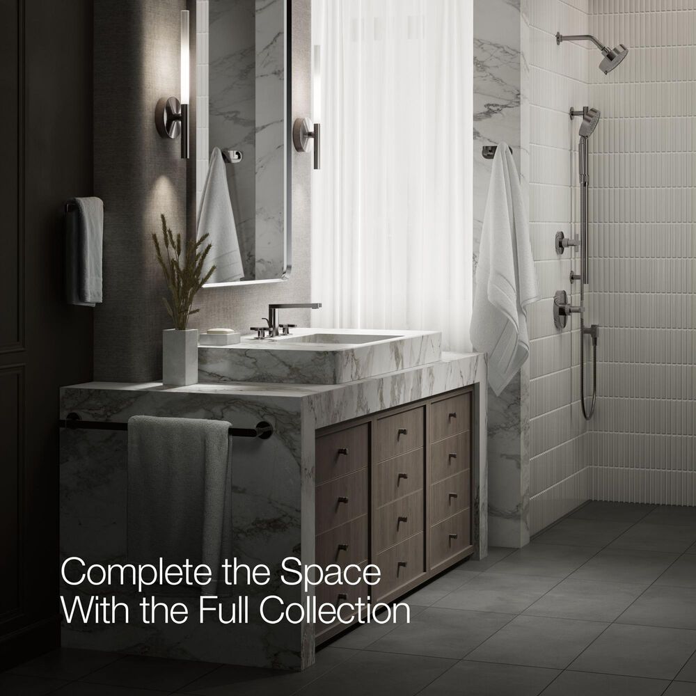 Kohler Composed Widespread Bathroom Sink Faucet with Cross handles in Vibrant Titanium, , large