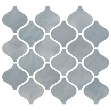 Dal-Tile Mesmerist Whimsy 3" x 3" Arabesque on 11" x 12" Glossy Ceramic Mosaic Sheet, , large