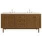 James Martin Laurent 72" Double Bathroom Vanity in Honey Oak with 3 cm Tajnar Eclos Top, Rectangular Sinks and FreePower Wireless Charger, , large
