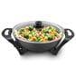 Complete Cuisine 5 Qt Electric Wok with Glass Lid in Black, , large