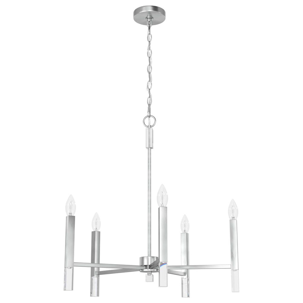 Hunter Sunjai 5-Light Chandelier in Brushed Nickel, , large