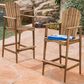 Hearth and Haven Outdoor Acacia Wood Adirondack Barstool in Natural Stained (Set of 2), , large