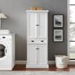 Crosley Furniture Shoreline Pantry in White, , large