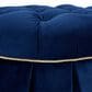 Jennifer Taylor Home Roquefort 24.5" Dog Sofa Bed with Box-Pleated Skirt in Navy Blue, , large