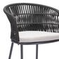 Zuo Modern Freycinet Patio Barstool with Black Frame in Gray (Set of 2), , large