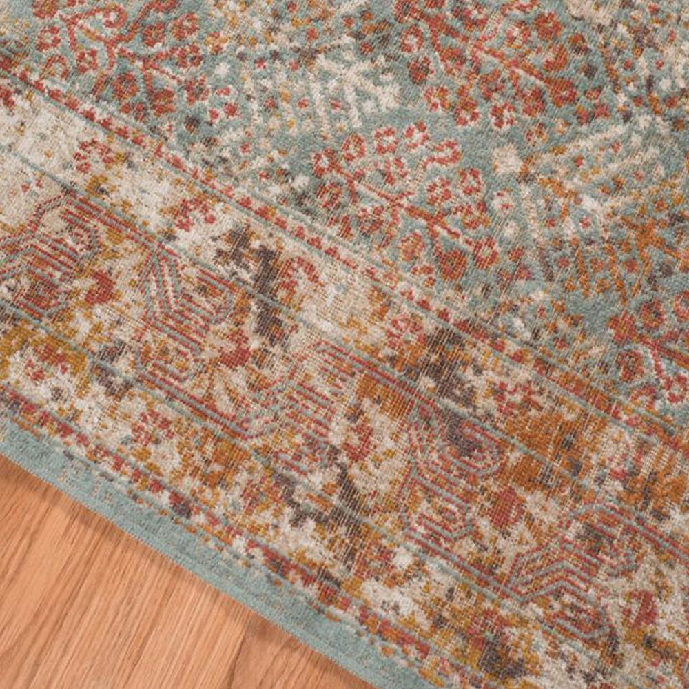 Amer Rugs Eternal 2&#39;2&quot; x 3&#39; Sea Blue and Rust Area Rug, , large