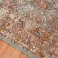 Amer Rugs Eternal 2"2" x 3" Sea Blue and Rust Area Rug, , large