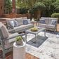 Ashley Cove Beach Outdoor Sofa with Cushion in Gray, , large