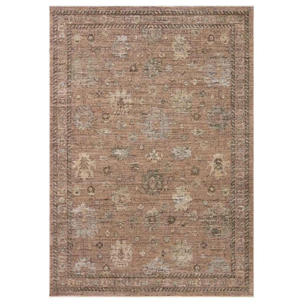 Loloi Priscilla Blush and Multicolor 3"6" x 5"3" Area Rug, , large