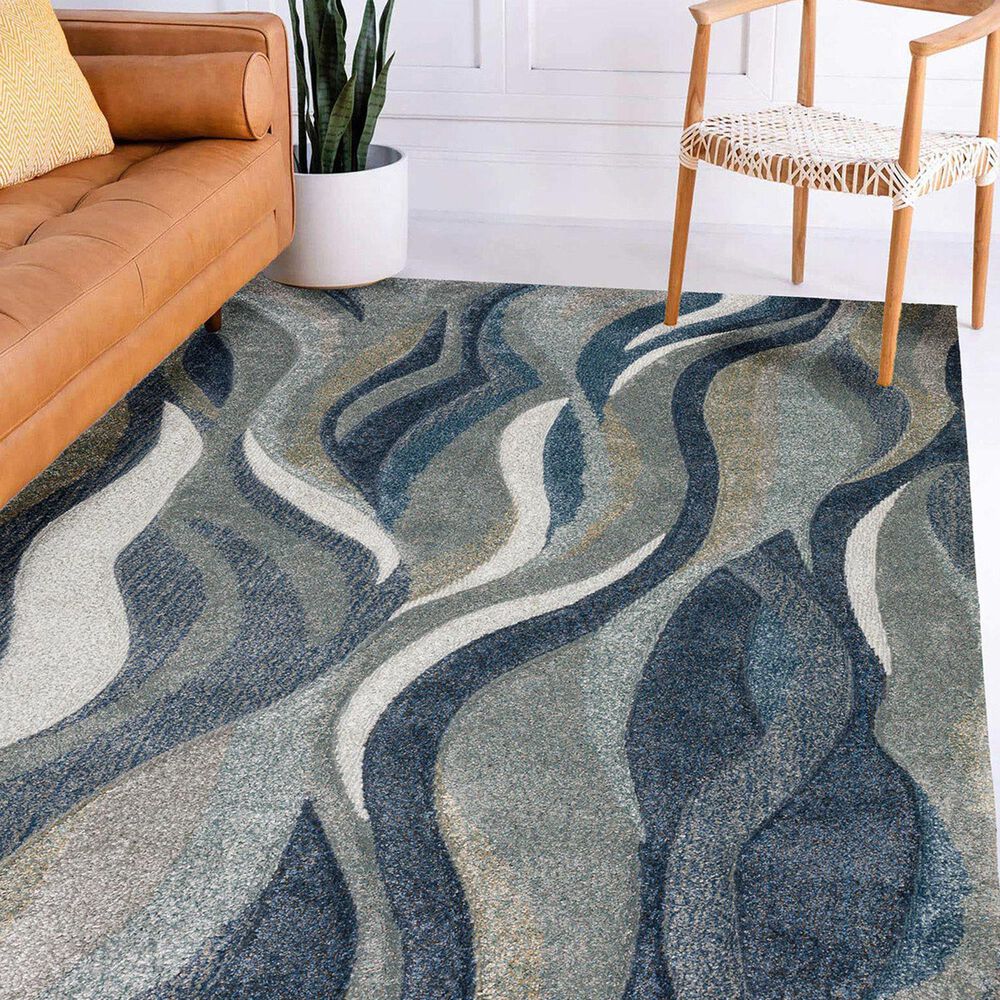 Dalyn Rug Company Carmona 5&#39;1&quot; x 7&#39;5&quot; Navy Area Rug, , large