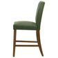 Coaster Paxton Counter Chair with Green Upholstery in Warm Brown, , large