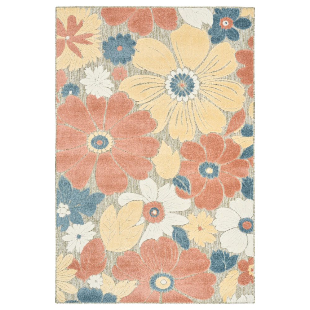Nourison Aloha ALH42 Rose 7"10" x 10"6" Indoor/Outdoor Area Rug, , large