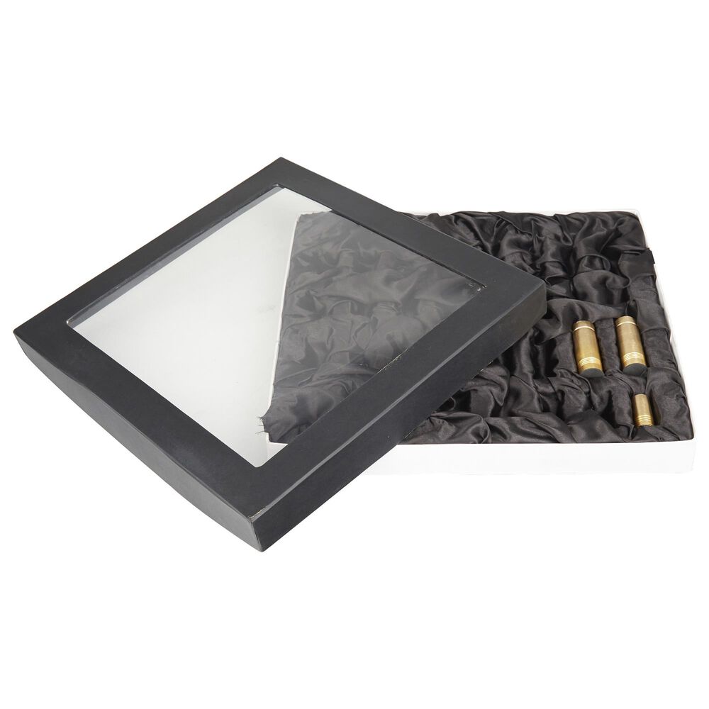 Novogratz 4&quot; x 14&quot; Chess Game Set in Black, Gold, Brown and Gunmetal, , large