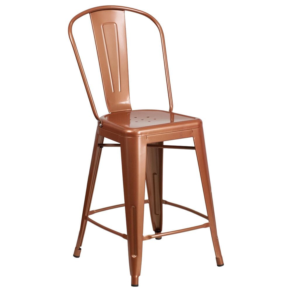 Flash Furniture 24" Counter Stool in Brown, , large