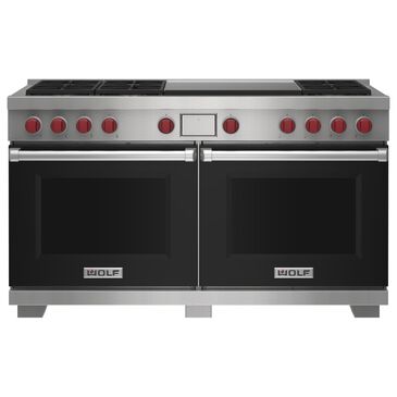 Wolf Appliances 10.2 Cu. Ft. Dual Fuel Range with 6 Burners and French Top in Black, , large