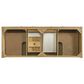 James Martin Vanities Laurent 60" Double Bathroom Vanity in Light Natural Oak with 3 cm Parisien Bleu Quartz Top and Rectangular Sinks, , large