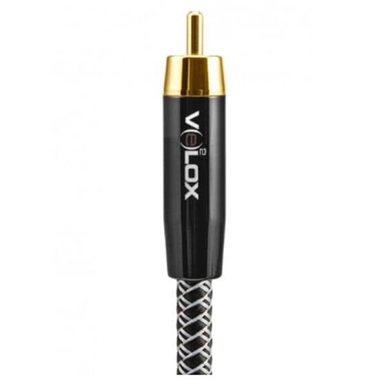 Velox 10 Feet Premium Subwoofer Audio Cable in Gold and Black