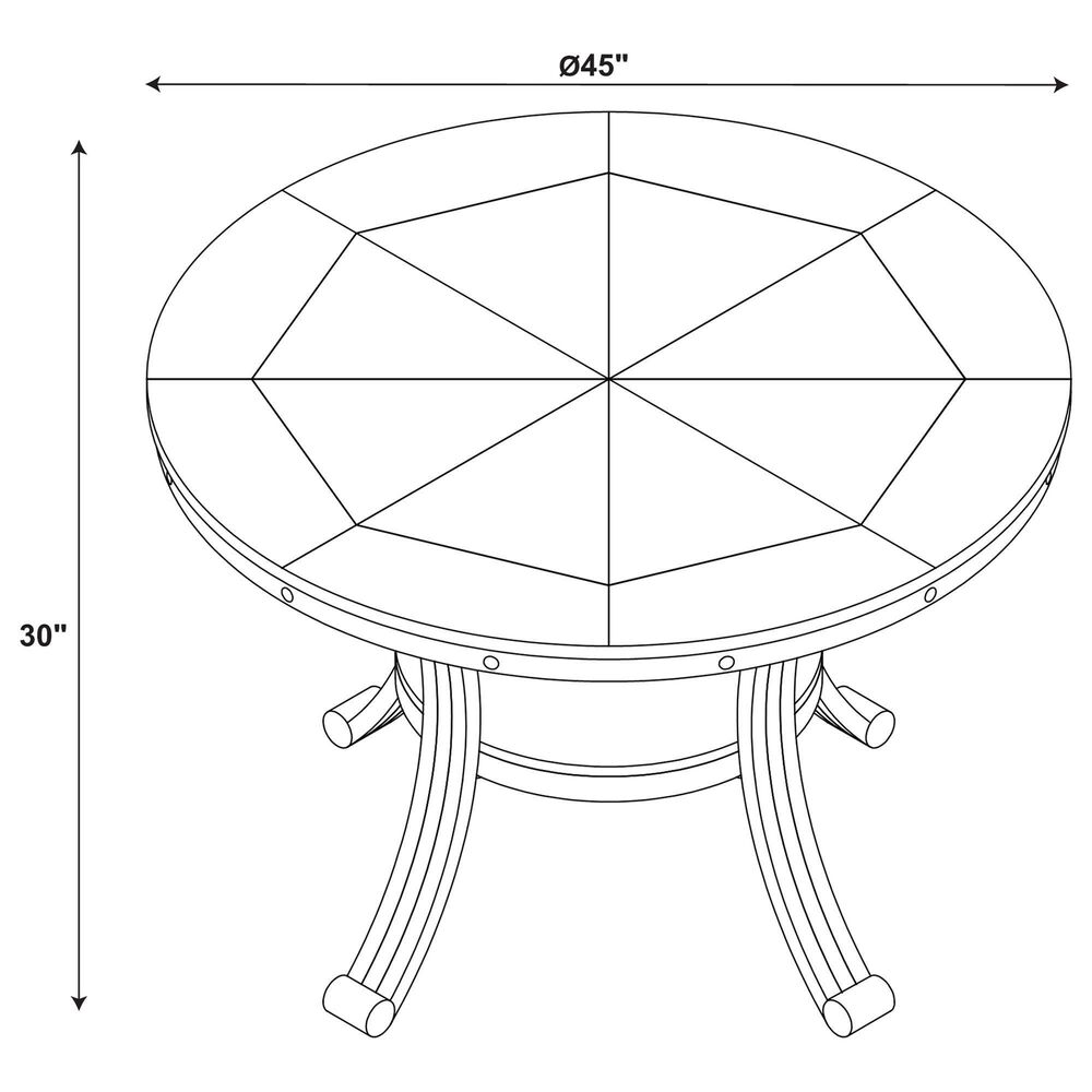 Parkerville Furniture Line Franklin Pub Table in Dark Brown, , large