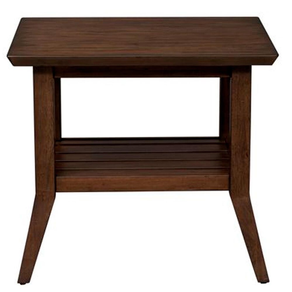 Belle Furnishings Ventura Boulevards Rectangular End Table in Bronze Spice, , large