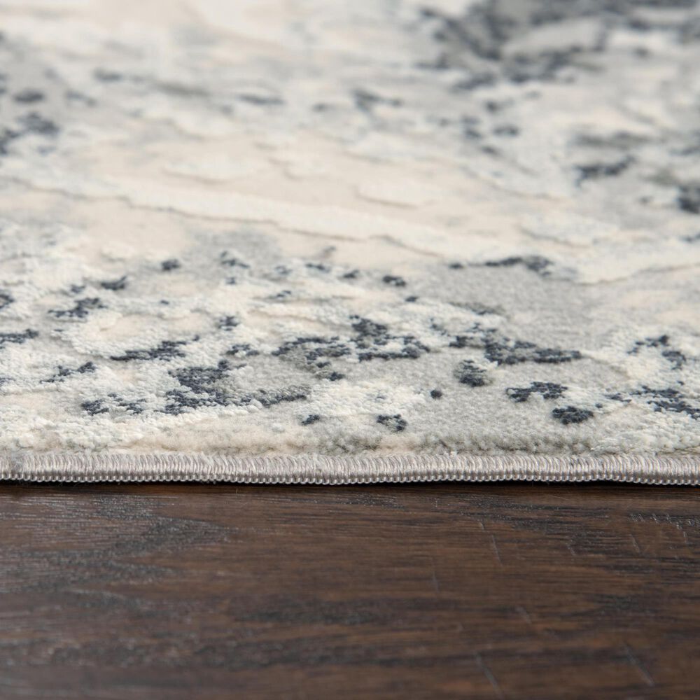RIZZY Chelsea 2&#39;7&quot; x 9&#39;6&quot; Cream/Gray Runner, , large