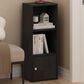 HOMLUX 3-Tier Shelf Bookcase with Door Storage Cabinet in Blackwood, , large