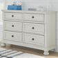 Ashley Robbinsdale 6 Drawer Dresser in Antique White, , large