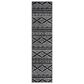 Safavieh Tulum TUL272 2" x 9" Black and Ivory Runner, , large