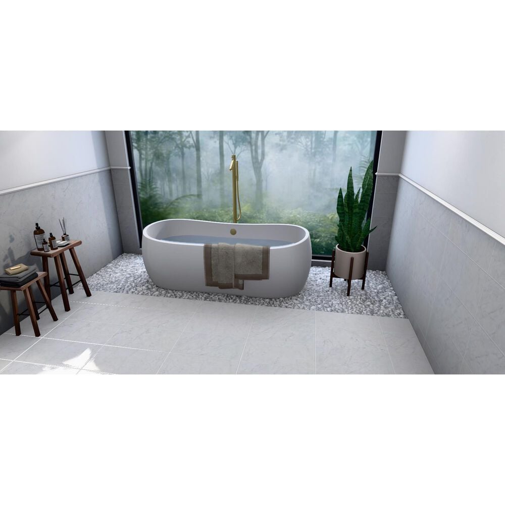 Soho Studio Marmi D'Italia Bianco Gioia 12" x 24" Polished Porcelain Tile, , large