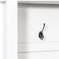 HOMLUX 6-Hook Hall Tree with 16-Compartment in White and Walnut, , large
