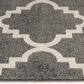 Central Oriental Terrace Tropic Taza 7"10" x 9"10" Stone and Snow Area Rug, , large