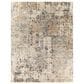 Surya Pune Light Beige, Tan, Dark Brown, Black and Charcoal 7"10" x 10"2" Area Rug, , large