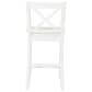 Linon Home Decor Torino X-Back Counter Stool in White, , large