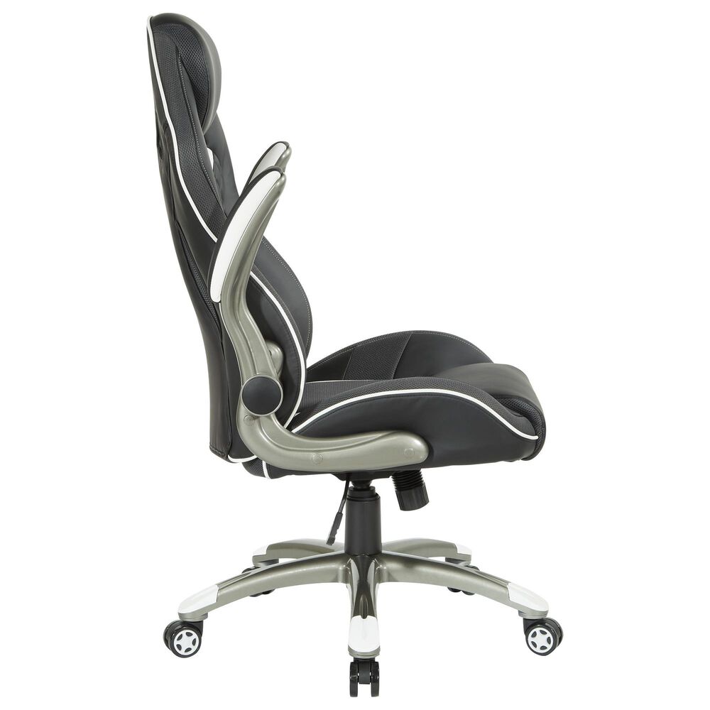 OSP Home Xplorer 51 Gaming Chair in Black and Gray, , large