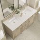 James Martin Vanities Lorelai 60" Double Vanity in Whitewashed Oak with 3 cm Lime Delight Quartz Top, , large