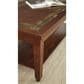 Crystal City Davenport Cocktail Table in Dark Merlot and Oak, , large