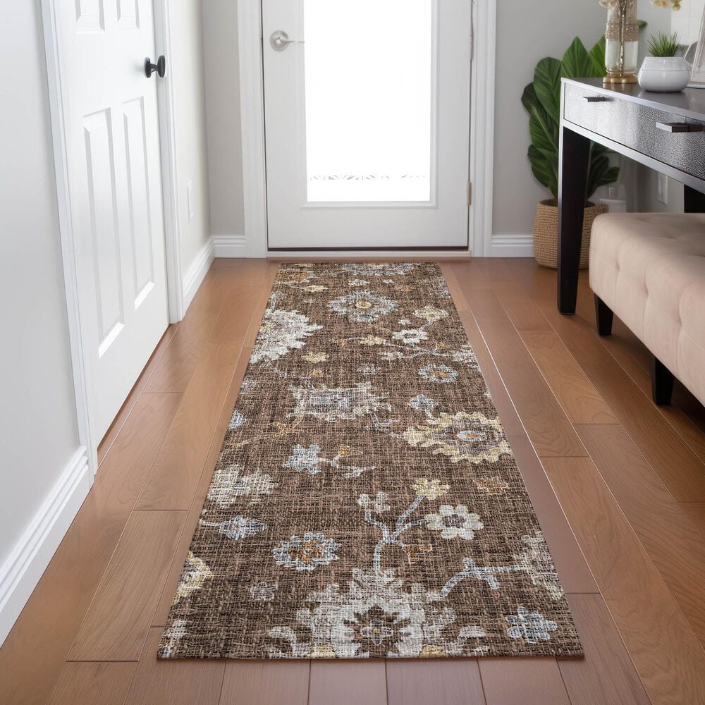 Dalyn Rug Company Portico PO6 Chocolate 2&#39;3&quot; x 7&#39;6&quot; Runner, , large