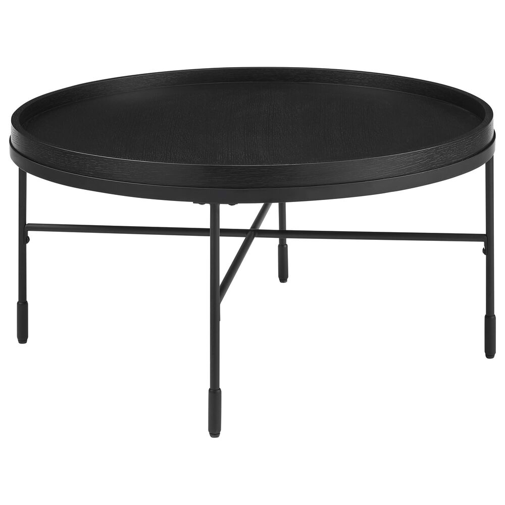 Linon Home Decor Soloman Coffee Table in Black, , large