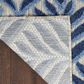 Nourison Aloha Floral 3"6" x 5"6" Blue Indoor/Outdoor Area Rug, , large