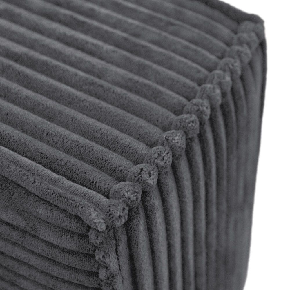 Furniture of America Facil 3-Piece Modular Track Arm Sofa in Dark Gray, , large