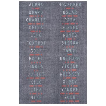 Novogratz District DIS-02 3"3" x 5" Charcoal Area Rug, , large