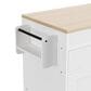 HOMLUX 75" Kitchen Island with Extendable Dining Table in White, , large